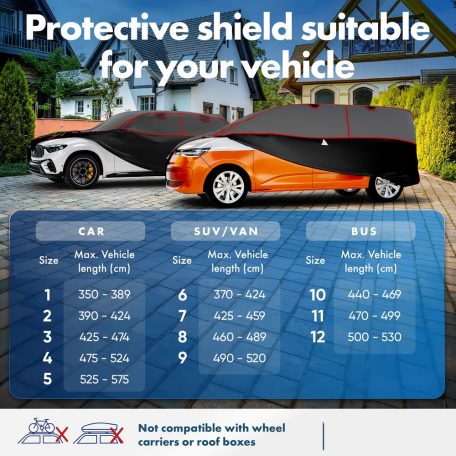 Autótakaró ponyva jégeső ellen - SUV - 9-490-520 - PREMIUM HYBRID - WALSER