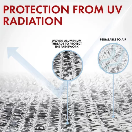 Napfényvédő alumínium árnyékolóháló 3x4 m StayCool - WALSER