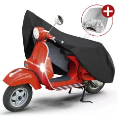   Motortakaró ponyva PREMIUM - SCOOTER - S méret - 185x90x100 cm fekete - WALSER