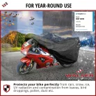 Motortakaró ponyva PREMIUM - SPORT - M méret - 215x95x120 cm fekete - WALSER