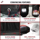 Motortakaró ponyva PREMIUM - CHOPPER - L méret - 250x100x130 cm fekete - WALSER