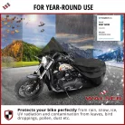 Motortakaró ponyva PREMIUM - CHOPPER - L méret - 250x100x130 cm fekete - WALSER