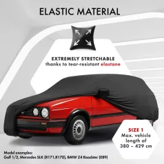   Autótakaró ponyva - beltéri - CAR - 1-380-429 cm - STRETCH PLUS - WALSER