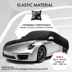   Autótakaró ponyva - beltéri - CAR - 2-430-482 cm - STRETCH PLUS - WALSER