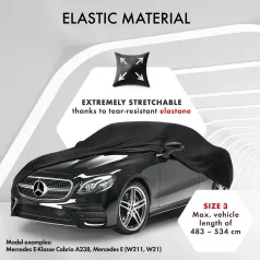   Autótakaró ponyva - beltéri - KOMBI - 4-380-439 cm - STRETCH PLUS - WALSER