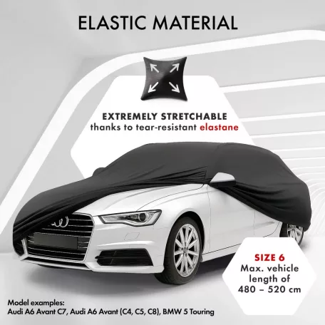 Autótakaró ponyva - beltéri - KOMBI - 6-480-508 cm - STRETCH PLUS - WALSER