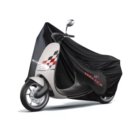Motortakaró ponyva - BELTÉRI - VESPA - S méret - 185x90x100 cm fekete - WALSER