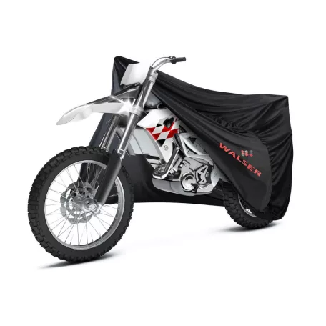 Motortakaró ponyva - BELTÉRI - ENDURO - XL méret - 255x110x135 cm fekete - WALSER