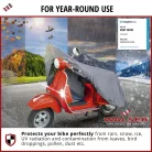 Motortakaró ponyva PREMIUM - SCOOTER - S méret - 185x90x100 cm szürke - WALSER