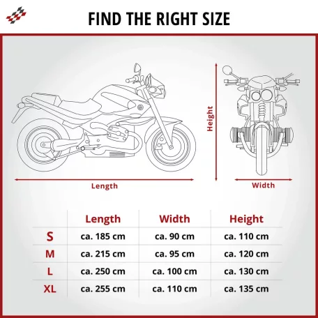Motortakaró ponyva PREMIUM - SCOOTER - S méret - 185x90x100 cm szürke - WALSER