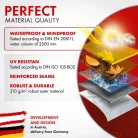 Motortakaró ponyva PREMIUM - SPORT - M méret - 215x95x120 cm szürke - WALSER