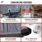 Motortakaró ponyva PREMIUM - SPORT - M méret - 215x95x120 cm szürke - WALSER