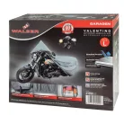 Motortakaró ponyva PREMIUM - CHOPPER - L méret - 250x100x130 cm szürke - WALSER