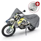 Motortakaró ponyva PREMIUM - ENDURO - XL méret - 255x110x135 cm szürke - WALSER