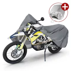   Motortakaró ponyva PREMIUM - ENDURO - XL méret - 255x110x135 cm szürke - WALSER