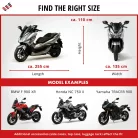 Motortakaró ponyva PREMIUM - ENDURO - XL méret - 255x110x135 cm szürke - WALSER