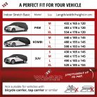 Autótakaró ponyva - beltéri - KOMBI - 6-480-508 cm - STRETCH - WALSER