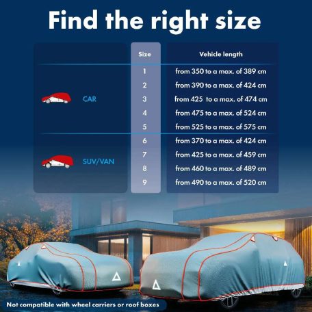 Autótakaró ponyva jégeső ellen - SUV - 7-425-459 - PERMA PROTECT COMPLETE - WALSER