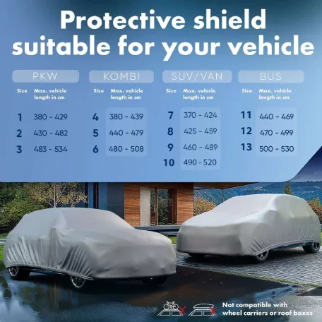 Autótakaró ponyva - négyévszakos - WALSER BASIC BUS - 11-440-469