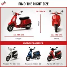 Motortakaró ponyva BASIC - SCOOTER - S méret - 185x90x100 cm ezüst - WALSER