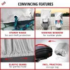 Motortakaró ponyva BASIC - SCOOTER - S méret - 185x90x100 cm ezüst - WALSER