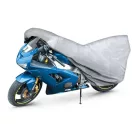 Motortakaró ponyva BASIC - SPORT - M méret - 215x95x120 cm ezüst - WALSER