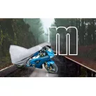 Motortakaró ponyva BASIC - SPORT - M méret - 215x95x120 cm ezüst - WALSER