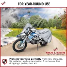 Motortakaró ponyva BASIC - ENDURO - XL méret - 255x110x135 cm ezüst - WALSER