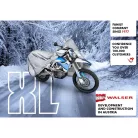 Motortakaró ponyva BASIC - ENDURO - XL méret - 255x110x135 cm ezüst - WALSER