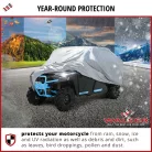 QUAD ponyva - L méret - 320x165x185 cm ezüst - All Weather - WALSER