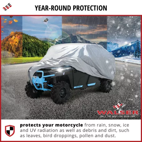 QUAD ponyva - L méret - 320x165x185 cm ezüst - All Weather - WALSER