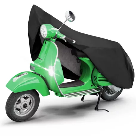 Motortakaró ponyva BASIC - SCOOTER - S méret - 185x90x100 cm fekete - WALSER