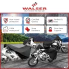 Motortakaró ponyva BASIC - SCOOTER - S méret - 185x90x100 cm fekete - WALSER