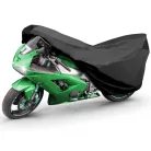 Motortakaró ponyva BASIC - SPORT - M méret - 215x95x120 cm fekete - WALSER