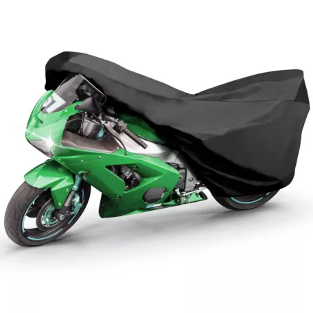 Motortakaró ponyva BASIC - SPORT - M méret - 215x95x120 cm fekete - WALSER