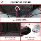 Motortakaró ponyva BASIC - SPORT - M méret - 215x95x120 cm fekete - WALSER