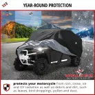 QUAD ponyva - L méret - 320x165x185 cm fekete - All Weather - WALSER