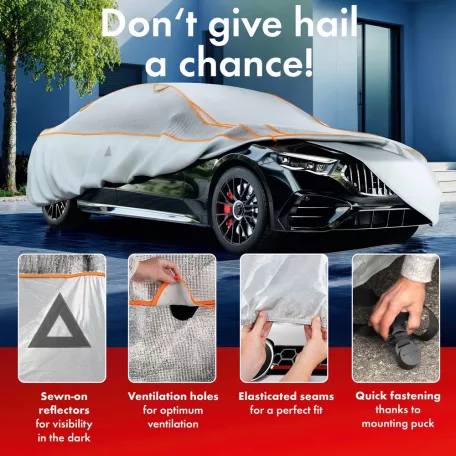 Autótakaró ponyva jégeső ellen - CAR - 4-475-524 - ALU-EPE + UV PROTEC - WALSER