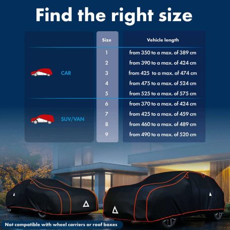 Autótakaró ponyva jégeső ellen - CAR - 3-425-474 - PERMA PROTECT COMPLETE - WALSER