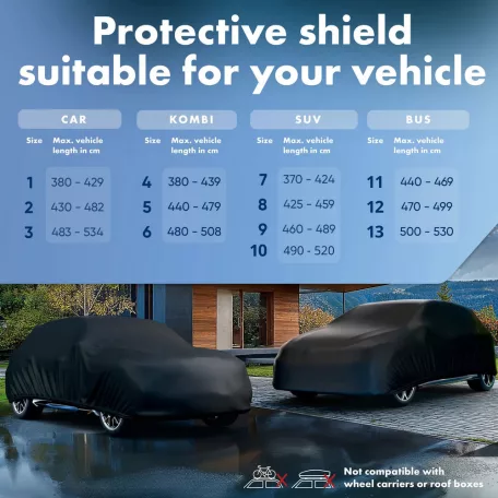 Autótakaró ponyva - négyévszakos - SUV - 9-460-489 - WALSER BASIC-B