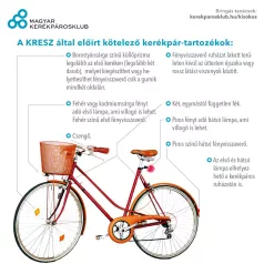   Fényvisszaverő kerékpár küllőprizma 4 db - borostyánsárga - WALSER
