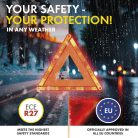 Elakadásjelző háromszög ECE R27 - E9 - WALSER