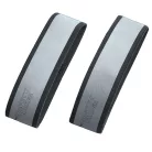 Fényvisszaverő tépőzáras szalag - 40x3,8 cm - ezüst, fekete - 2 db - WALSER