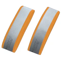   Fényvisszaverő tépőzáras szalag - 40x3,8 cm - ezüst, narancssárga - 2 db - WALSER