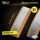 Fényvisszaverő tépőzáras szalag - 40x3,8 cm - ezüst, narancssárga - 2 db - WALSER