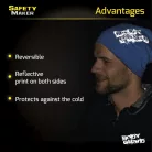 Sport sapka fényvisszaverő BODYGUARD emblémával - kék-fekete - WALSER