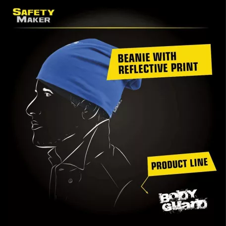 Sport sapka fényvisszaverő BODYGUARD emblémával - kék-fekete - WALSER