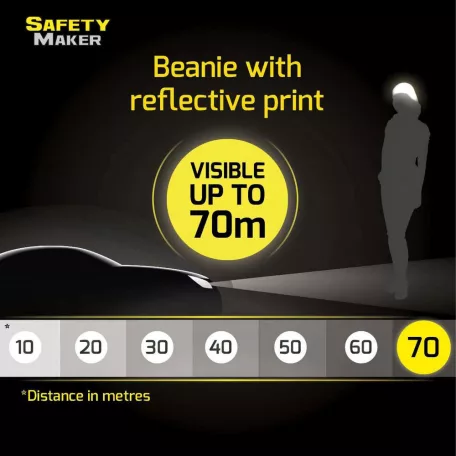 Sport sapka fényvisszaverő BODYGUARD emblémával - kék-fekete - WALSER