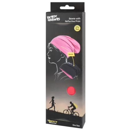 Sport sapka fényvisszaverő BODYGUARD emblémával - pink-fekete - WALSER