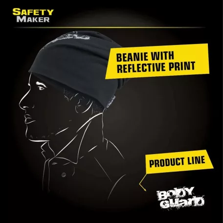 Sport sapka fényvisszaverő BODYGUARD emblémával - fekete - WALSER